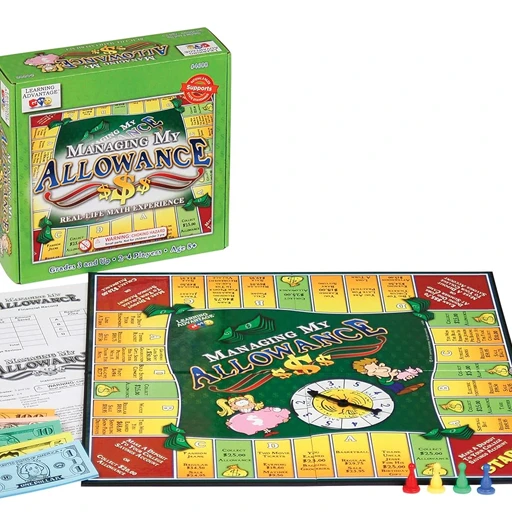 Managing My Allowance board game with box and pieces